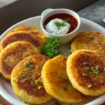 Cheesy potato pancakes