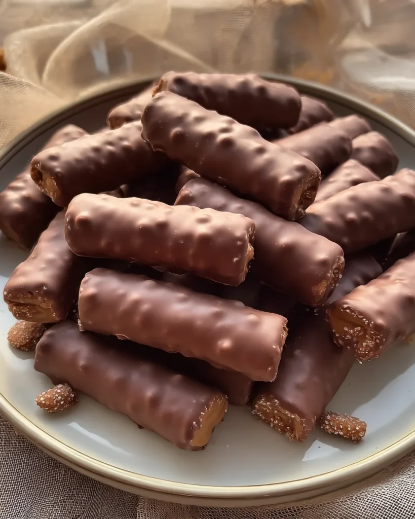 Chocolate Cigar Cookies (No Bake)
