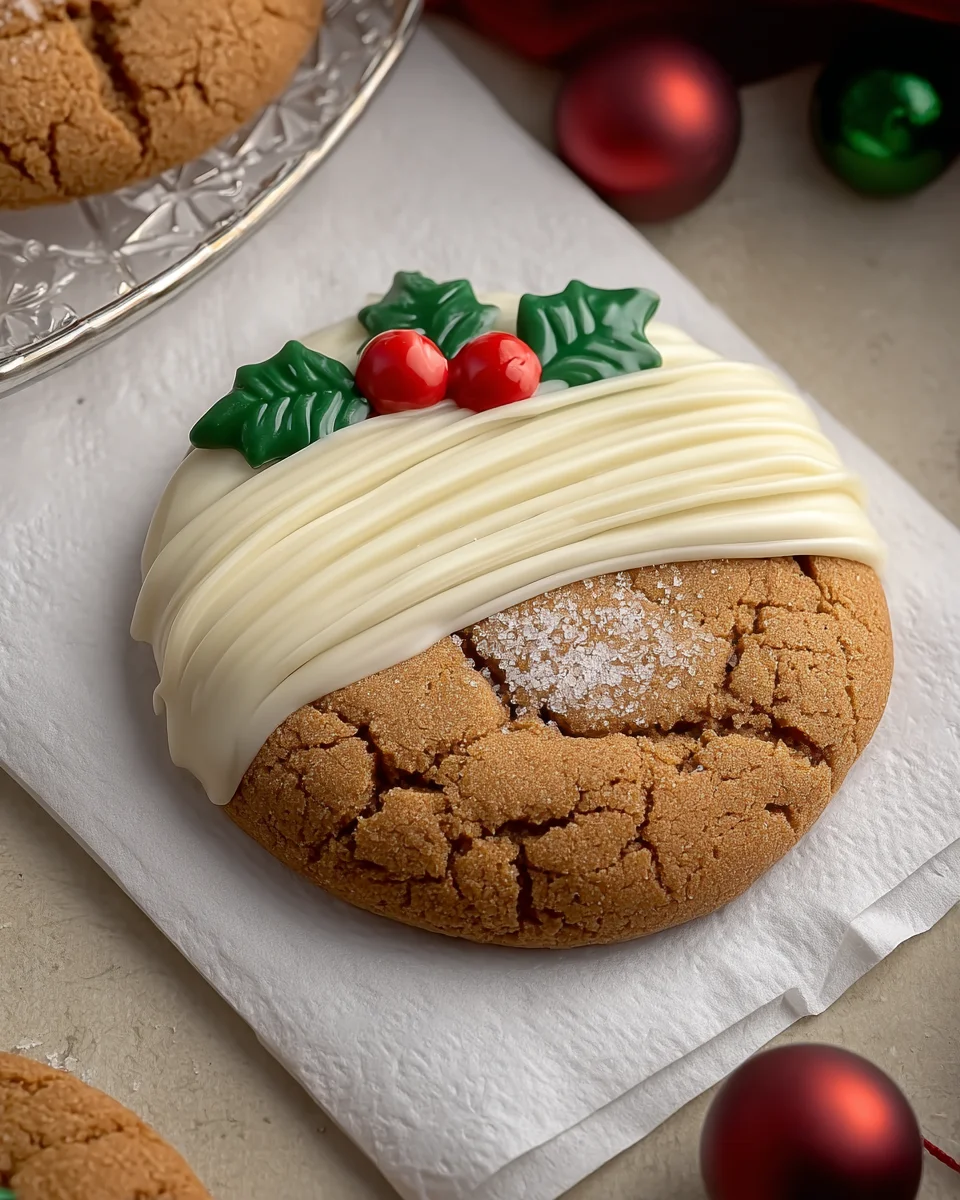 Christmas Chewy Maple Cookies with White Chocolate