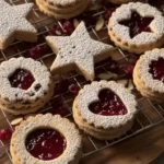 Cranberry Linzer Cookies