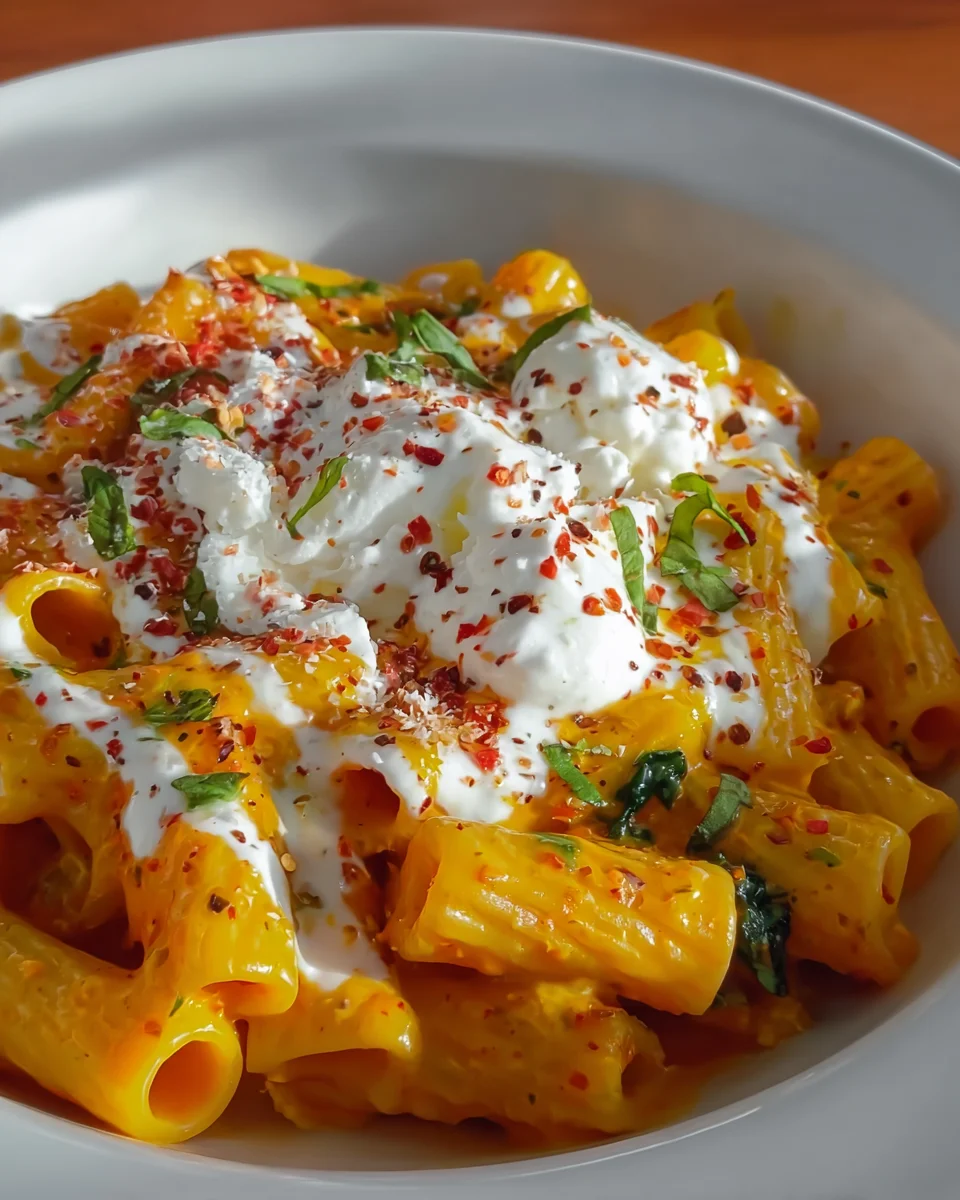 Creamy Burrata Tortiglioni