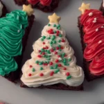 Festive Frosted Christmas Brownies