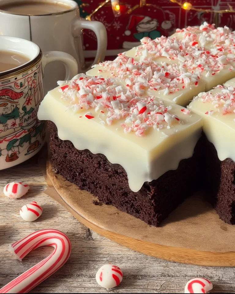 Festive Peppermint Mocha Cake