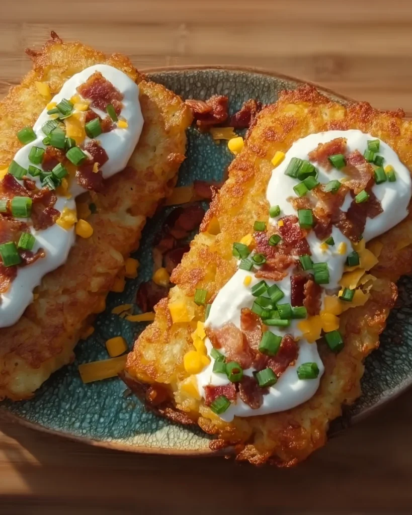 Loaded Hashbrown patties