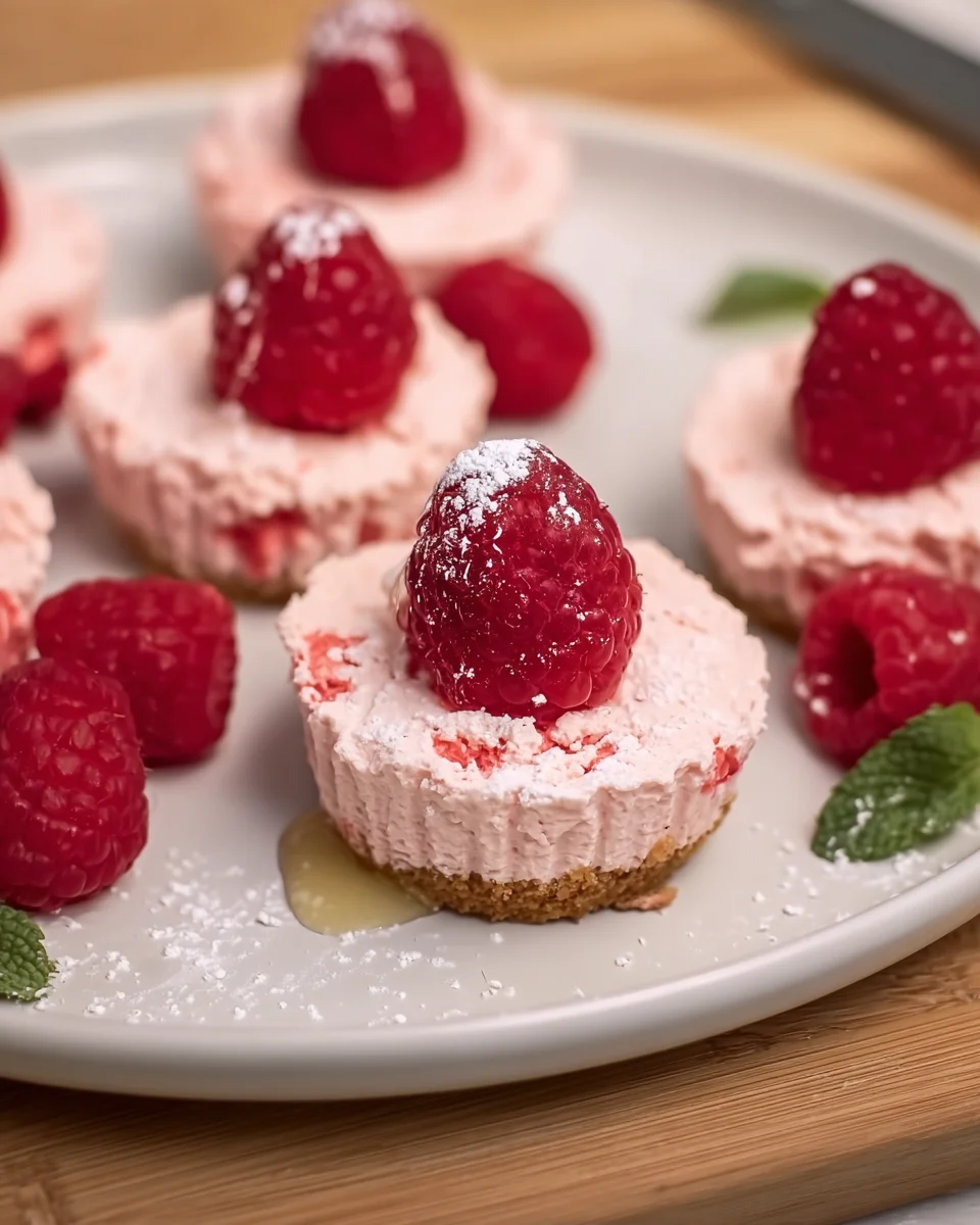 Low Calorie Mini Raspberry Cheesecake