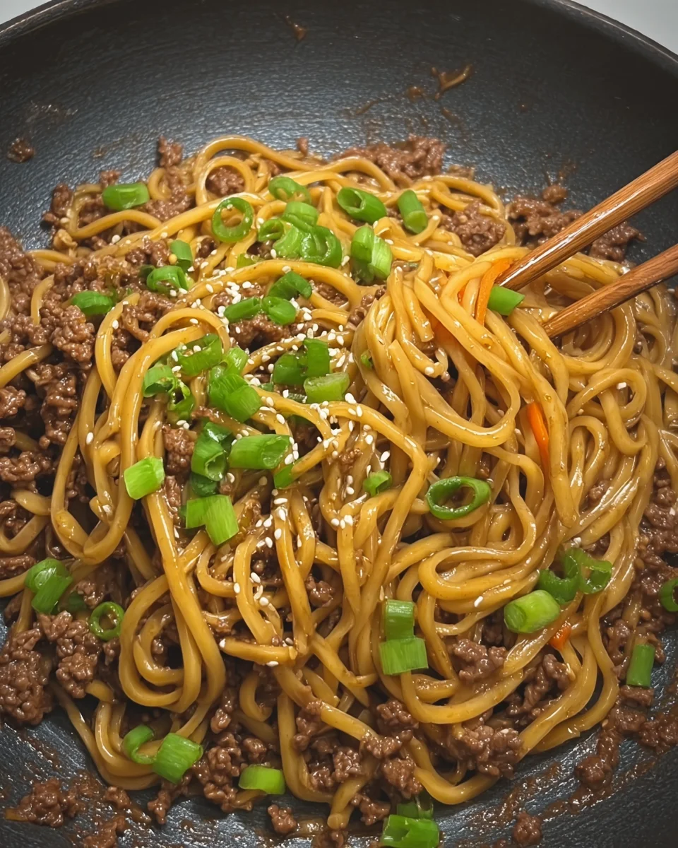 Mongolian Beef Noodles