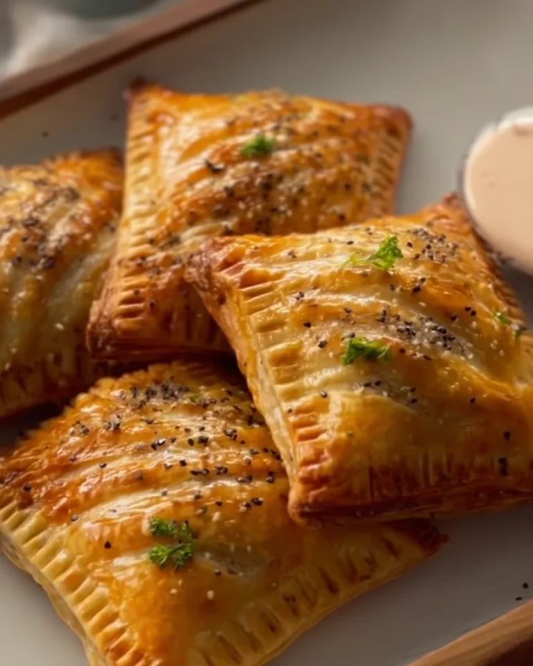 Puff Pastry Cheesesteak Hot Pockets