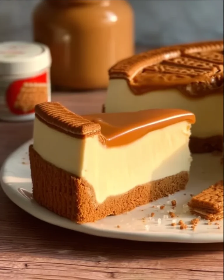 Salted Caramel Biscoff Cheesecake