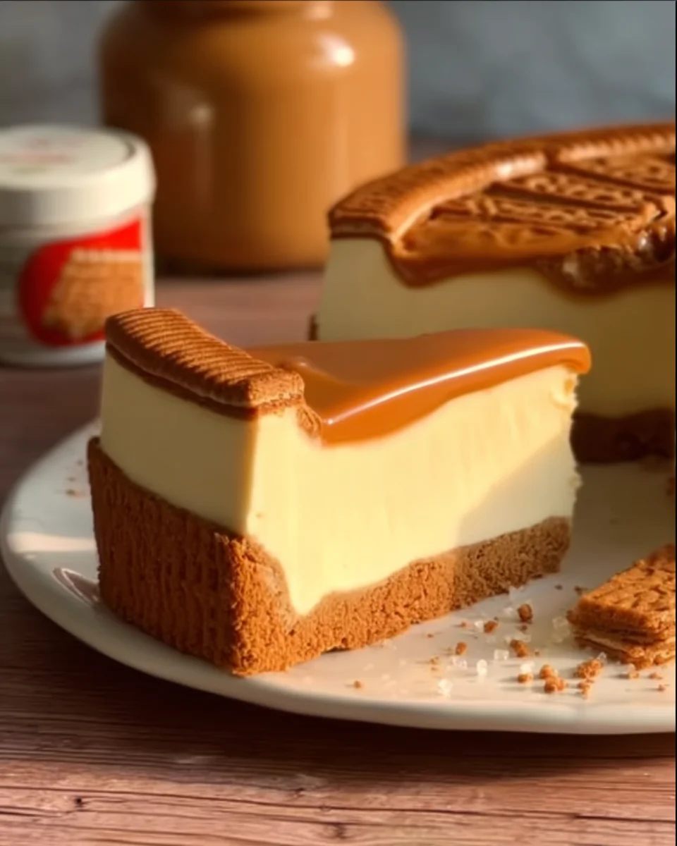 Salted Caramel Biscoff Cheesecake