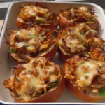Spicy Chicken Buns with Cheese Onion
