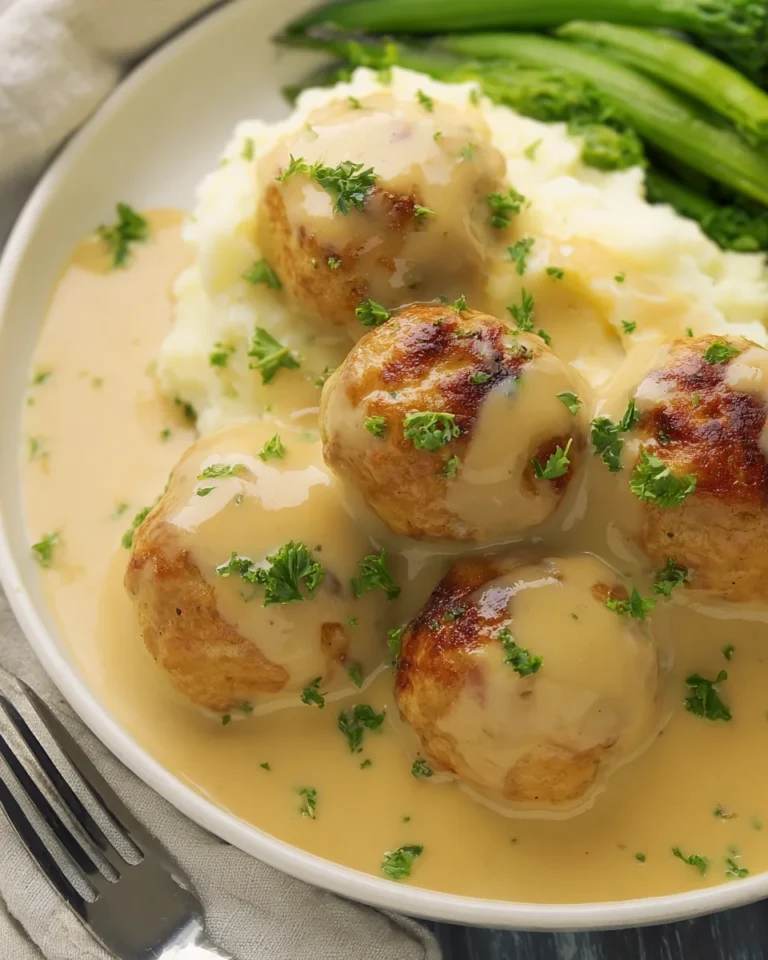 Turkey Meatballs & Gravy Instant Pot Recipe