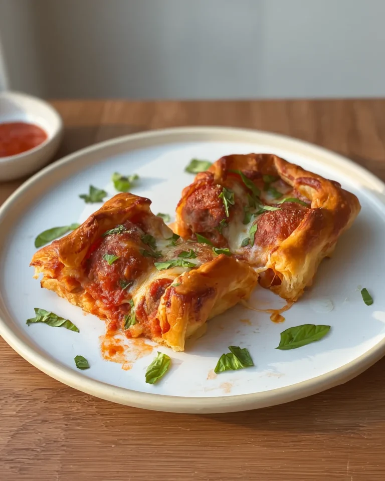 Upside Down Meatball Puff Pastry