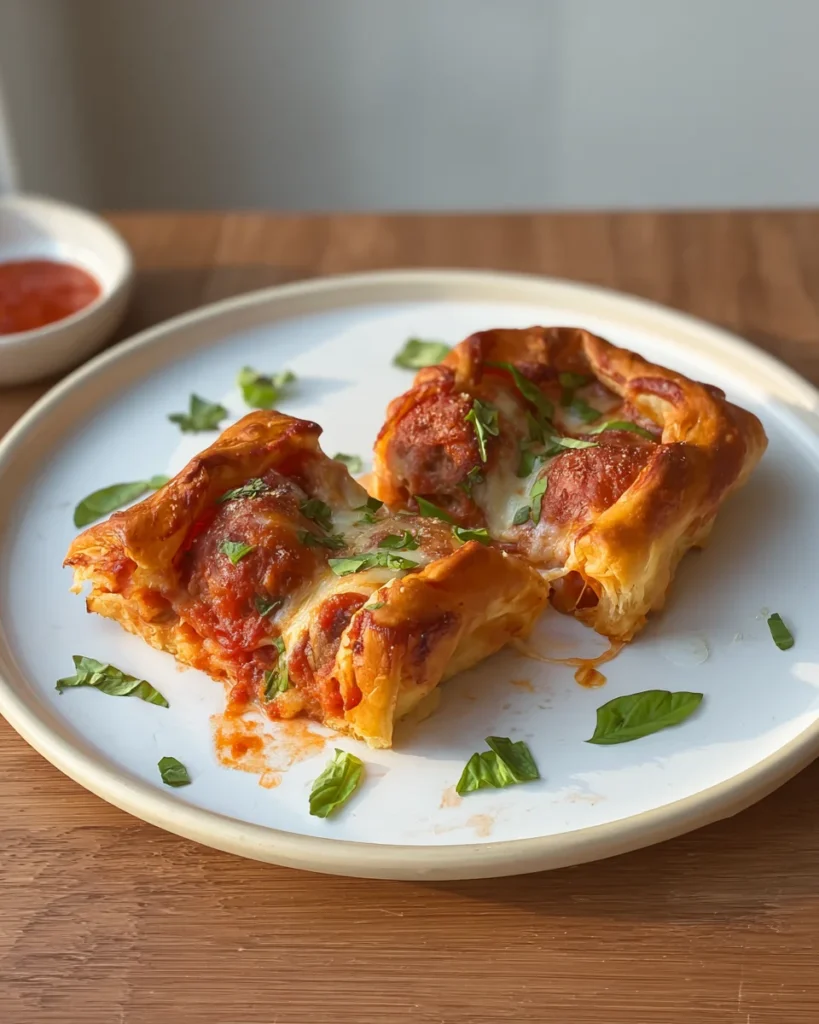 Upside Down Meatball Puff Pastry