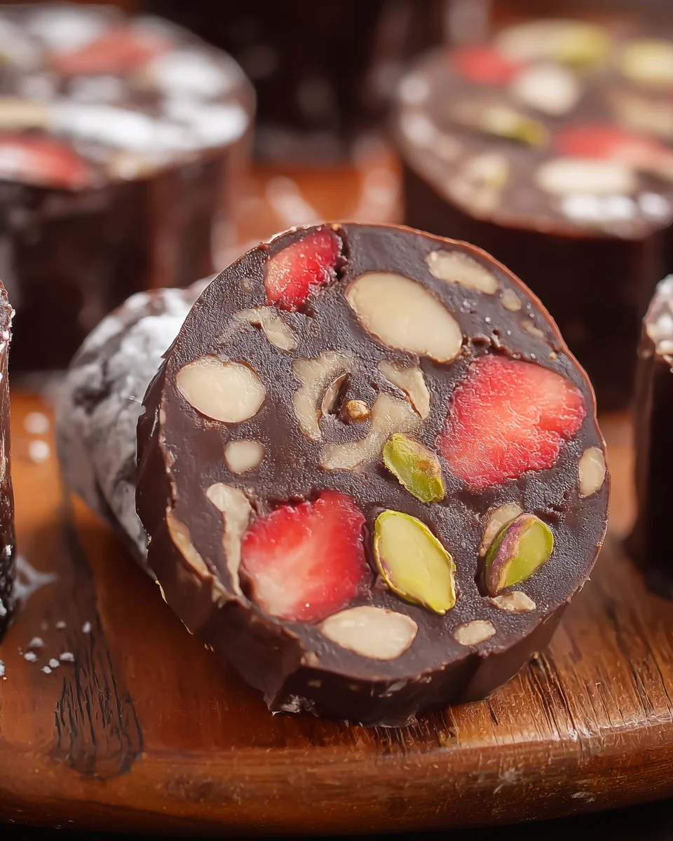 Vegan Chocolate Salami