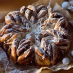 cinnamon roll pull apart snowflake