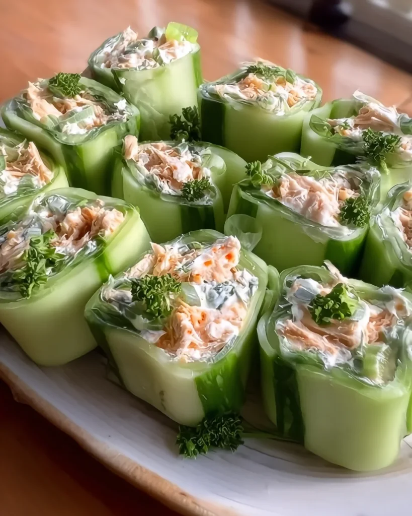 Buffalo Chicken Cucumber Roll