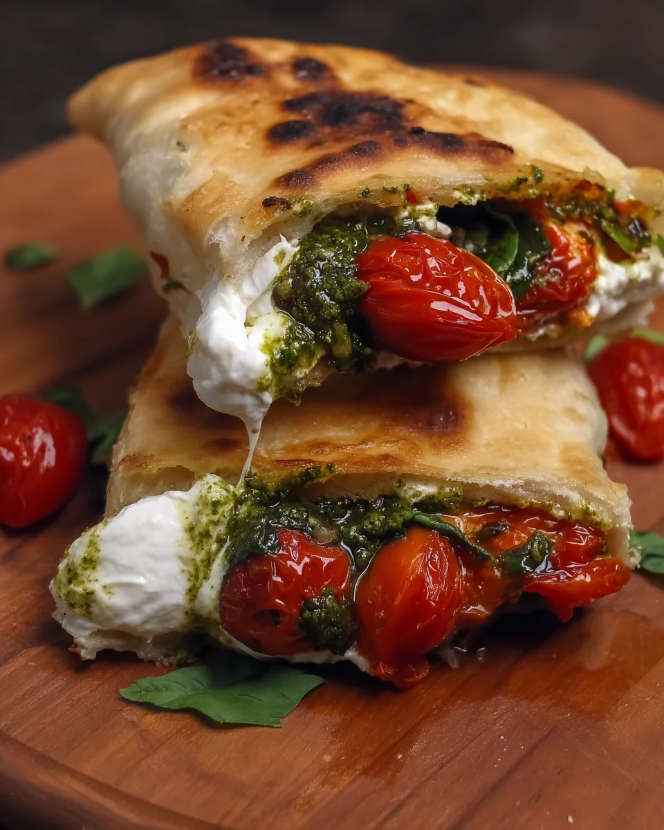 Burrata Caprese Pizza Sandwich
