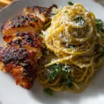 Cacio e Pepe–Inspired Pasta with Lemon Paprika Chicken