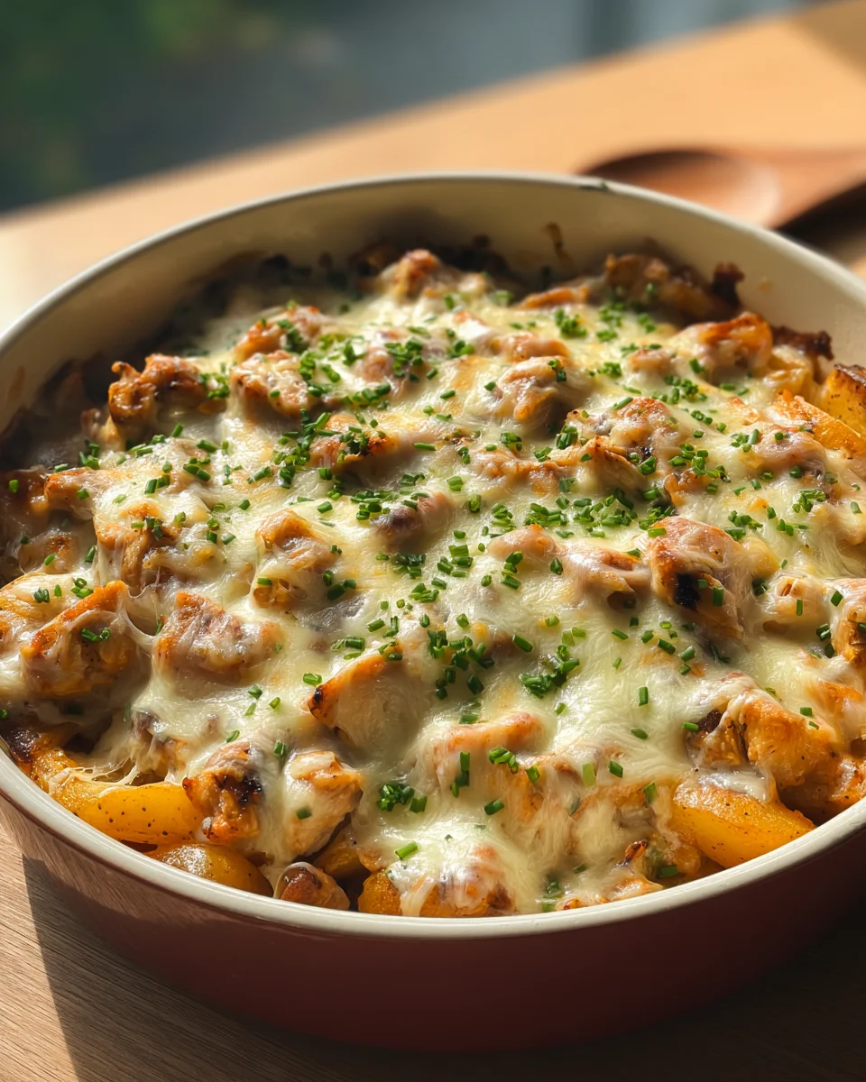Cheesy Chicken Potato Bake