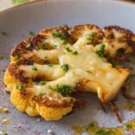 Cheesy cauliflower steaks