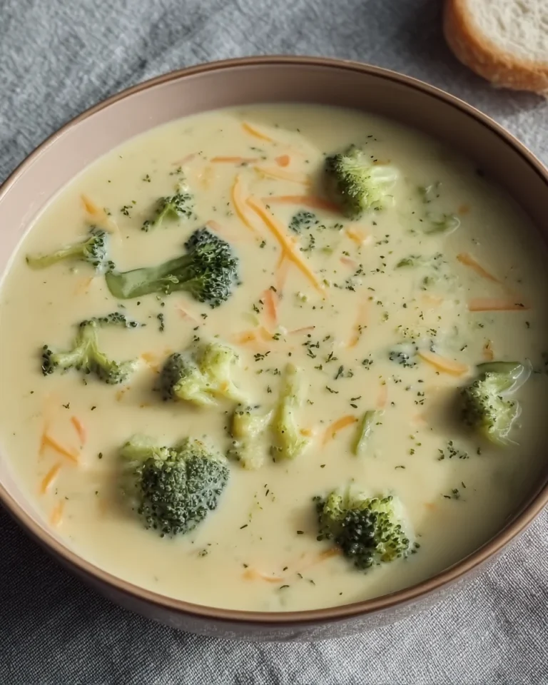 Creamy Broccoli Cheddar Soup