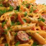 Creamy Cajun Sausage Pasta
