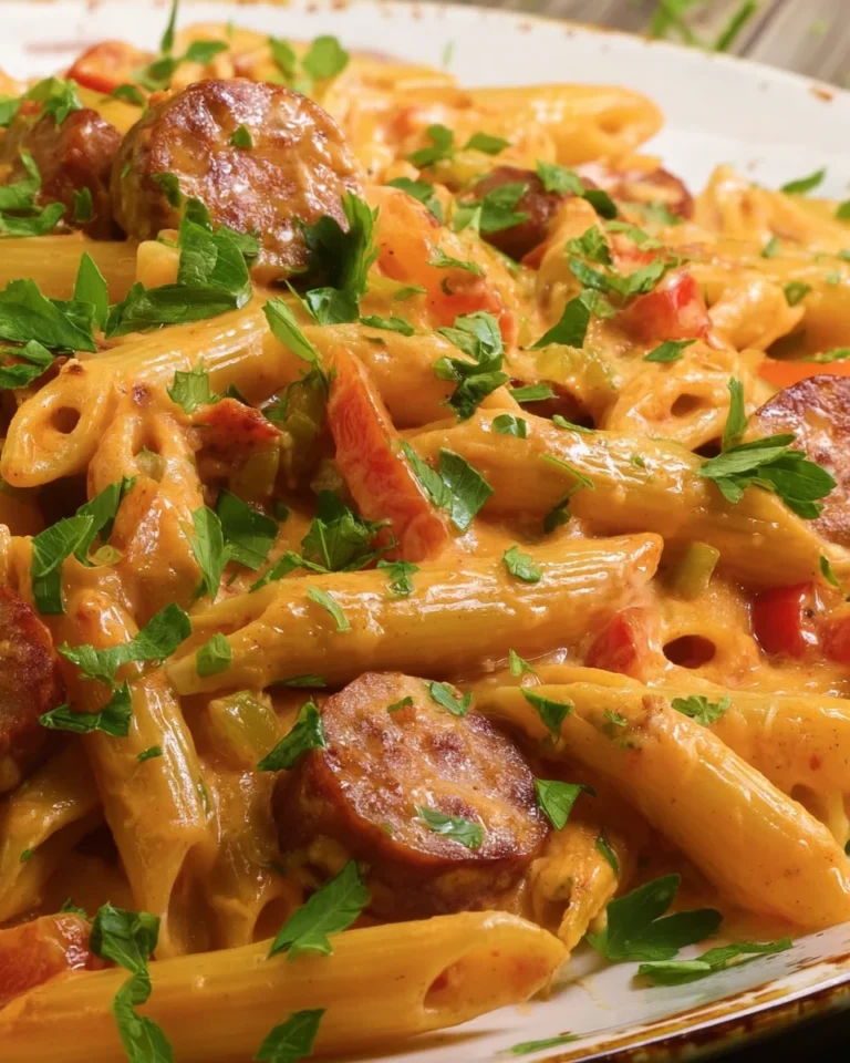 Creamy Cajun Sausage Pasta