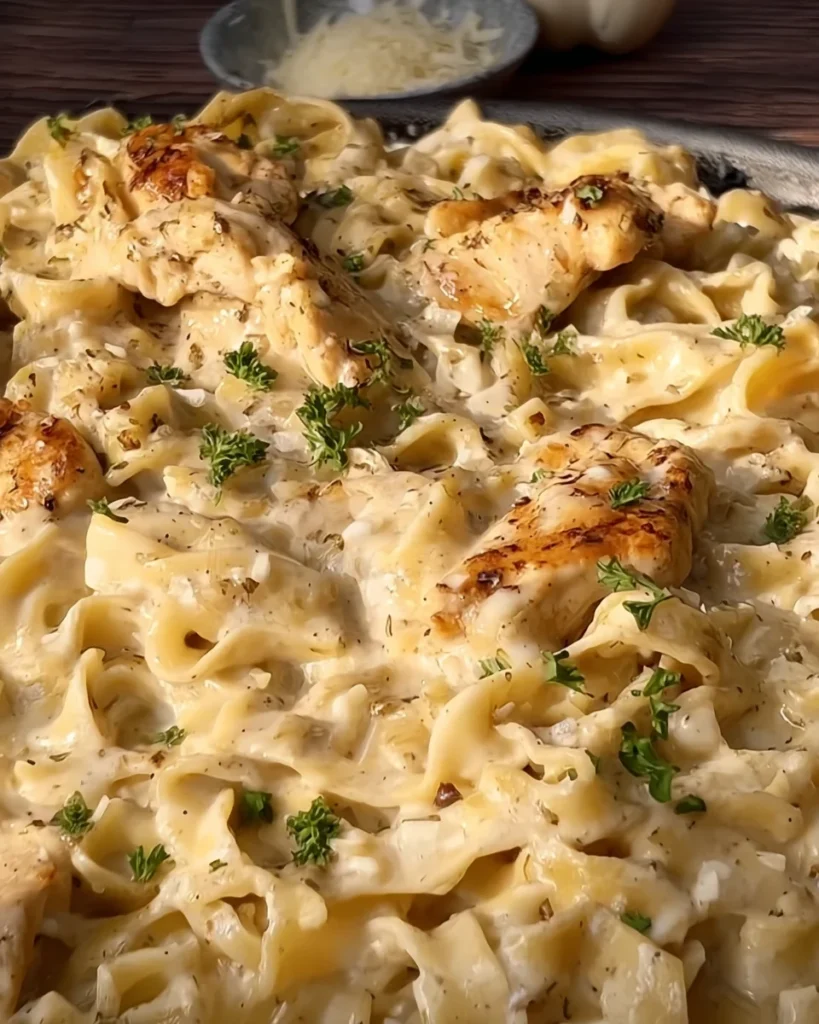 Creamy Chicken Garlic Parmesan Pasta