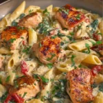 Creamy Tuscan Salmon Penne