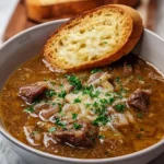 French Onion Beef Short Rib Soup