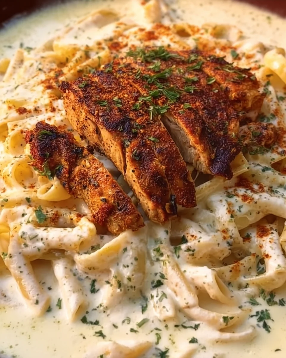 Grilled Chicken Alfredo Pasta