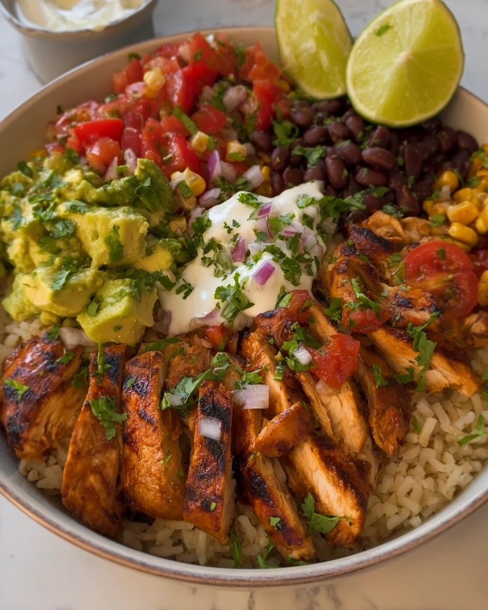 Honey & Lime Chicken Burrito Bowl