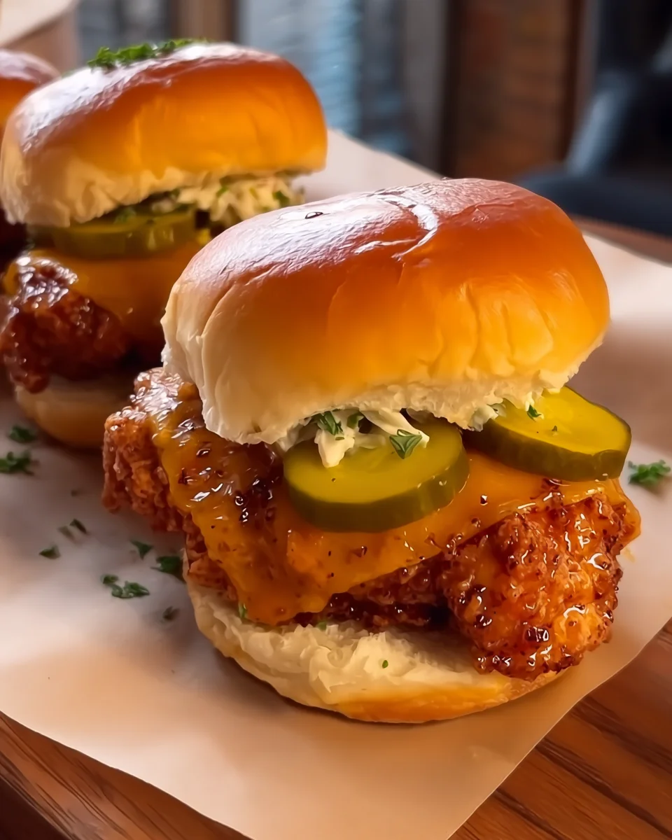 Hot Honey Chicken Sliders