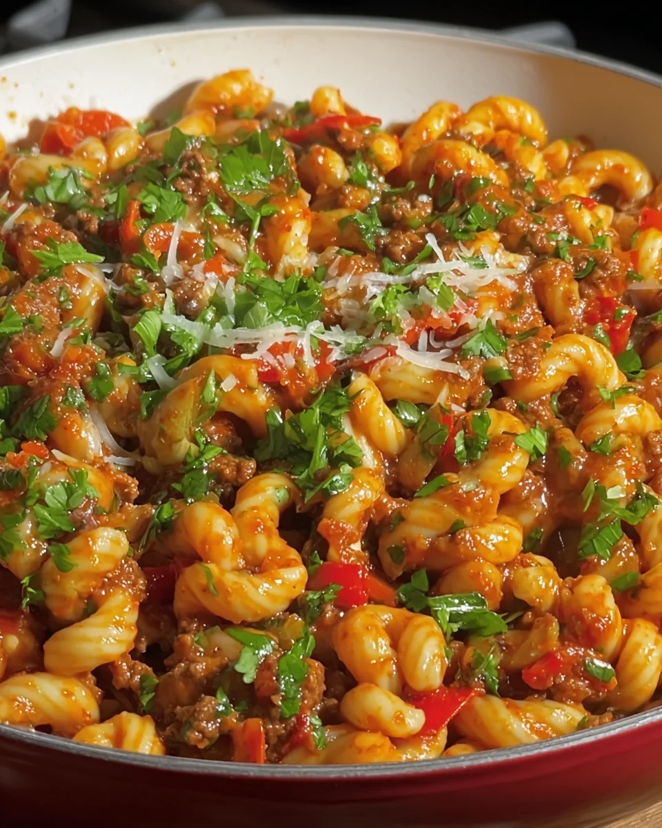 Minced Beef Trottole Pasta