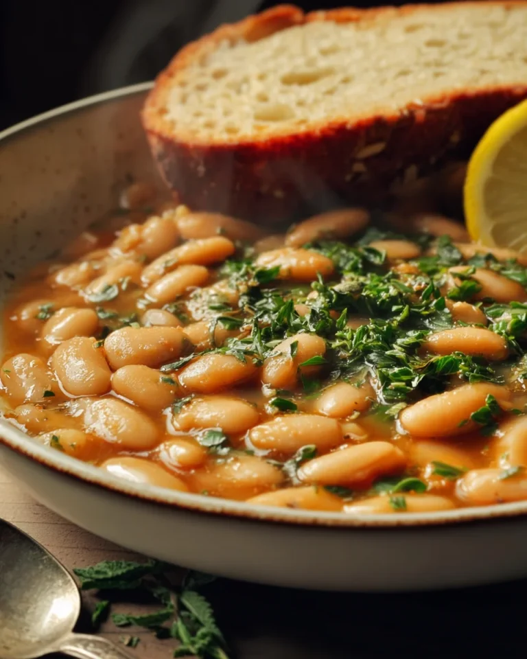 One-Pot Brothy Beans with Herbs & Lemon