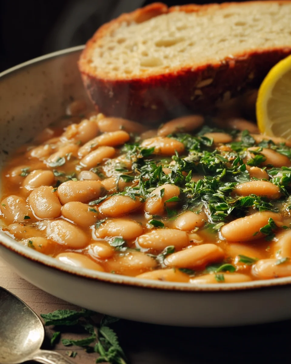 One-Pot Brothy Beans with Herbs & Lemon
