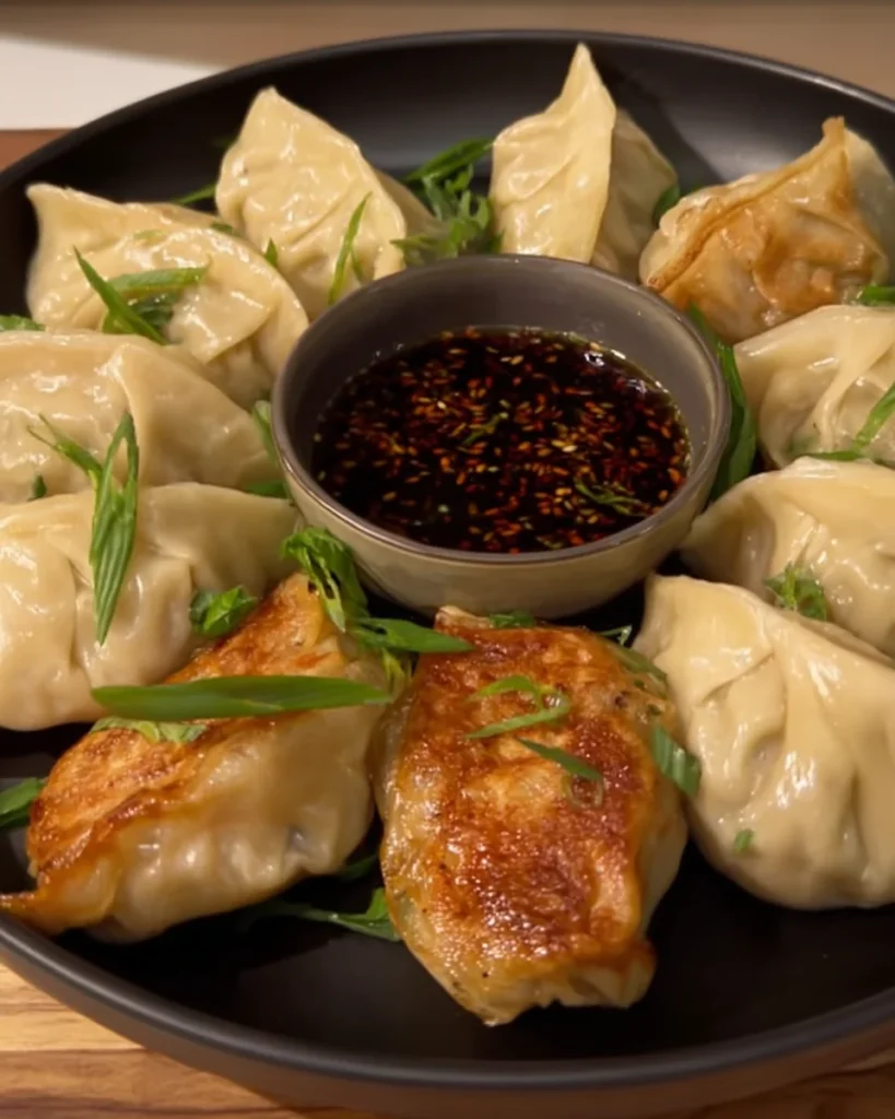 Pan-Fried Chicken Dumplings