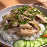 Poached Chinese Chicken with Ginger Scallion Sauce