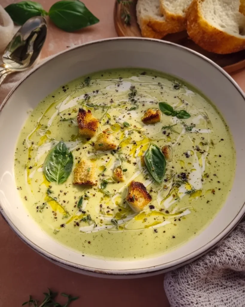 Roasted Courgette Soup