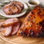 Slowcooker Honey & Mustard Glazed Ham