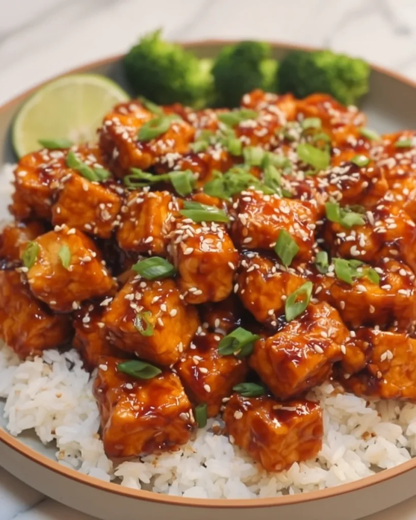 Spicy Honey Garlic Tofu