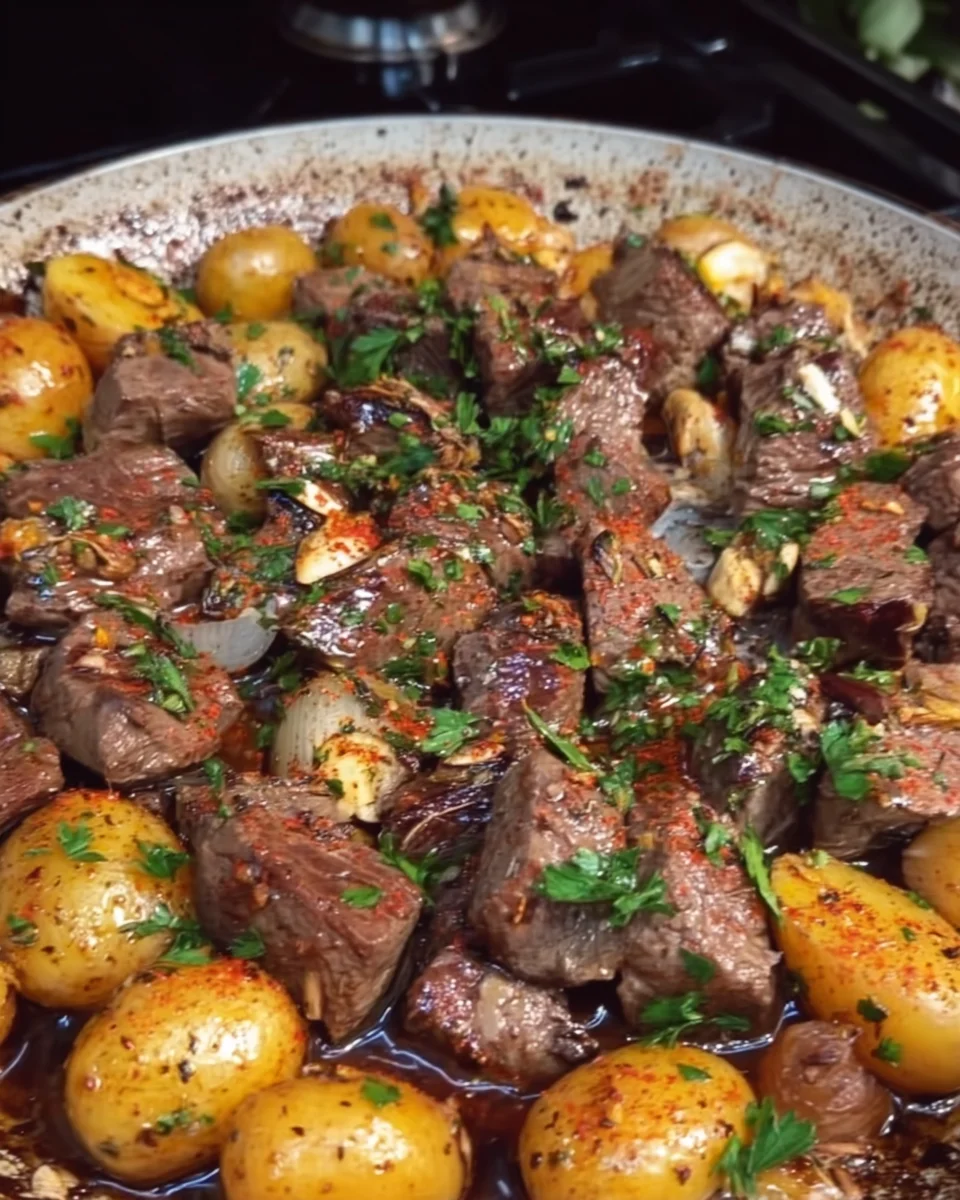 Steak Bites and Potatoes