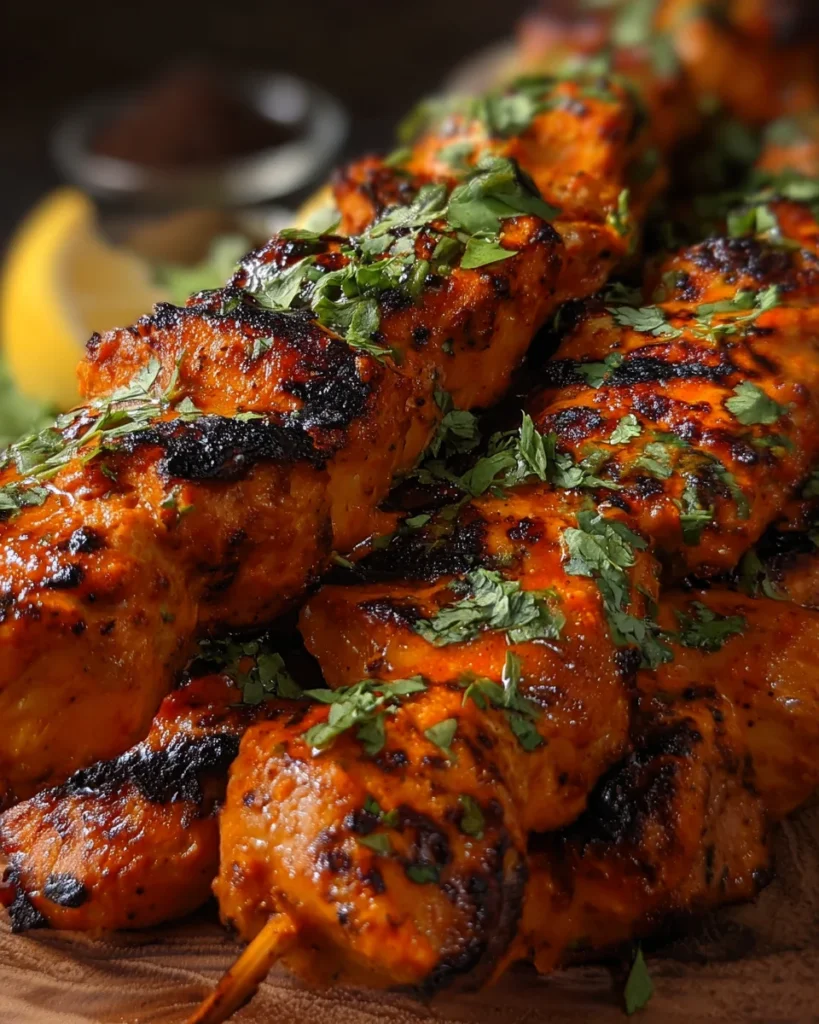 Tandoori Chicken Tikka Skewers