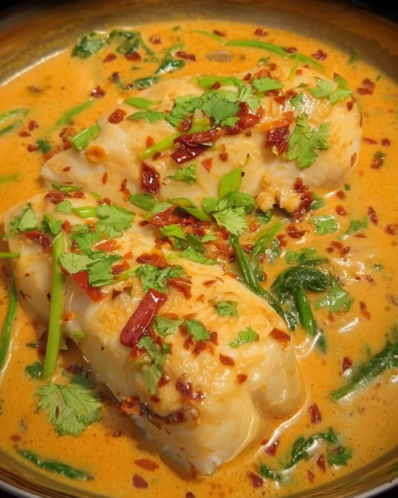 Thai Coconut Lime Poached Cod