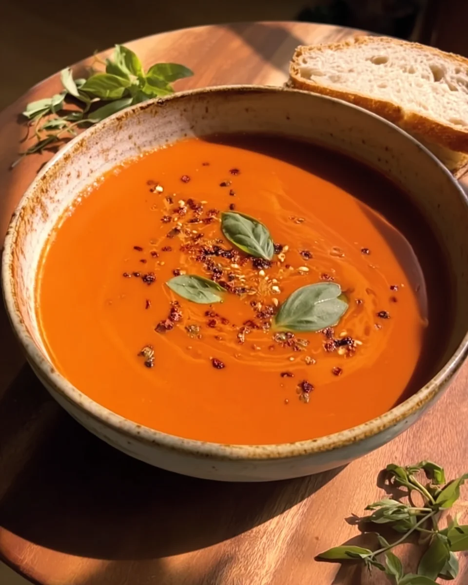 Tomato Soup with Canned Tomatoes