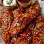 AIR FRYER CRISPY HONEY SRIRACHA BBQ CHICKEN TENDERS