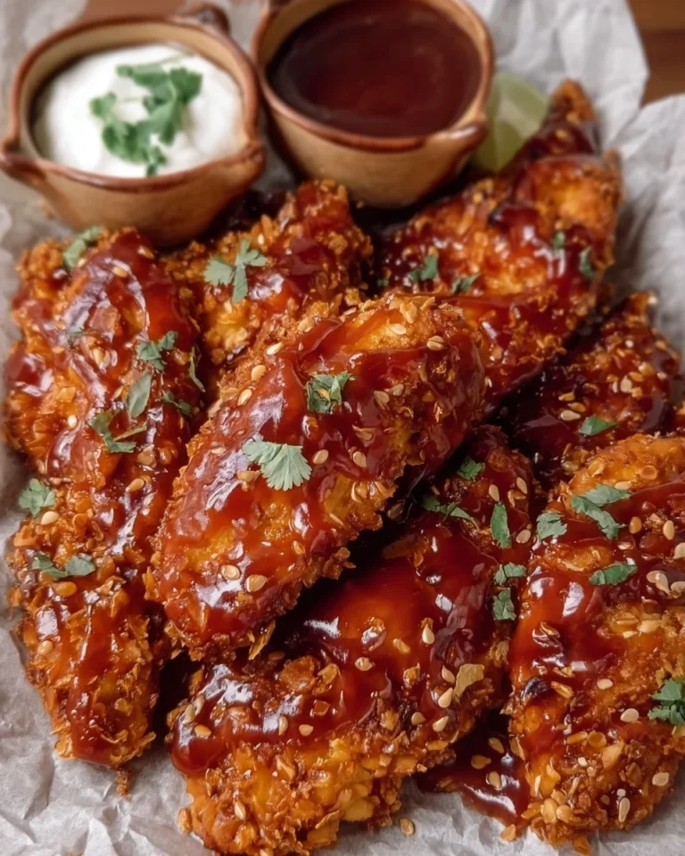 AIR FRYER CRISPY HONEY SRIRACHA BBQ CHICKEN TENDERS
