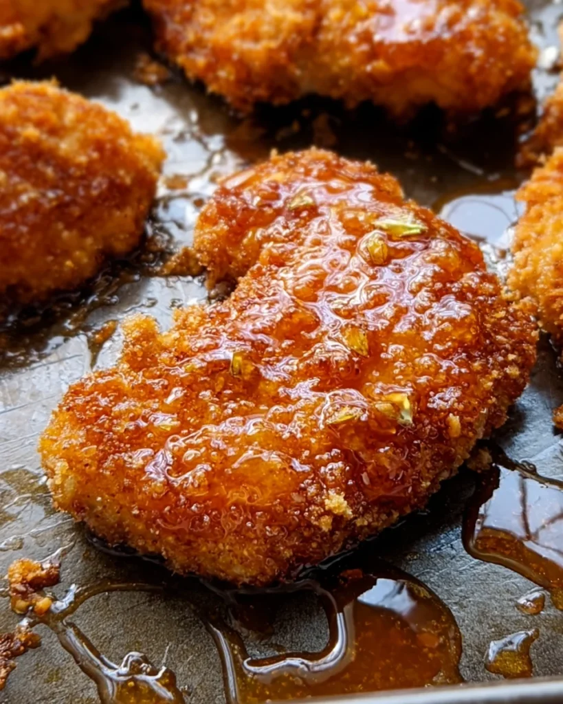 Baked Crunchy Hot Honey Chicken