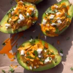 Buffalo Chicken Stuffed Avocados
