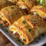 Cheesy Crescent Roll Cheeseburger